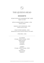 Two Course Set Menu